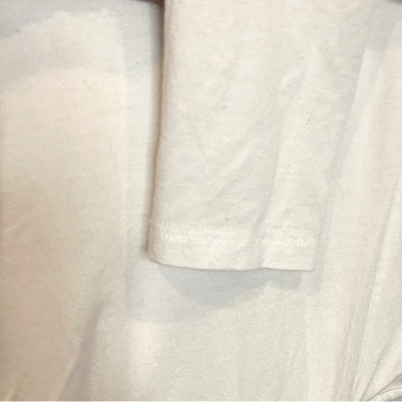 ROOM SERVICE V-Neck Long Sleeves Snap Closure Cream Bodysuit Soft Luxe Comfort - Picture 7 of 8